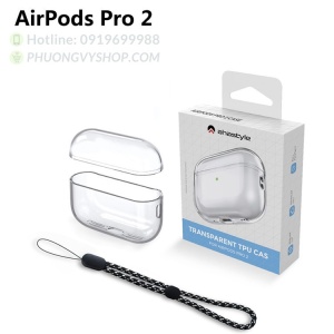 Case dẻo trong suốt Airpods Pro2 hiệu Ahastyle